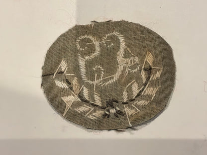 WW1 / WW2 Era Lewis Gunner (LG) Embroidered Cloth Arm Badge