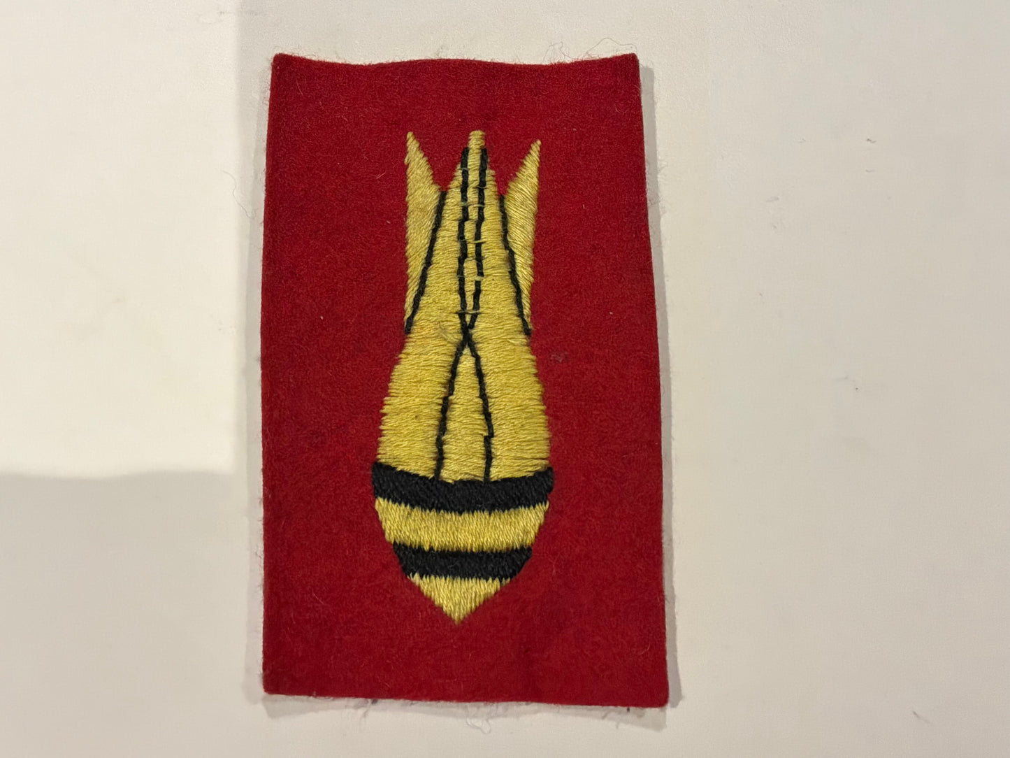 British Army WW2 Bomb Disposal Embroidered Arm Badge
