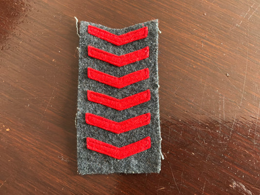 WW2 RAF, ROC & Auxiliary unit service stripes.