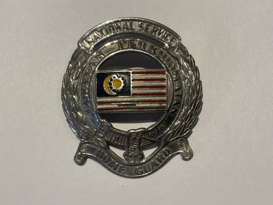 Federation of Malaya Home Guard / National Service Badge, circa 1950 - 1963