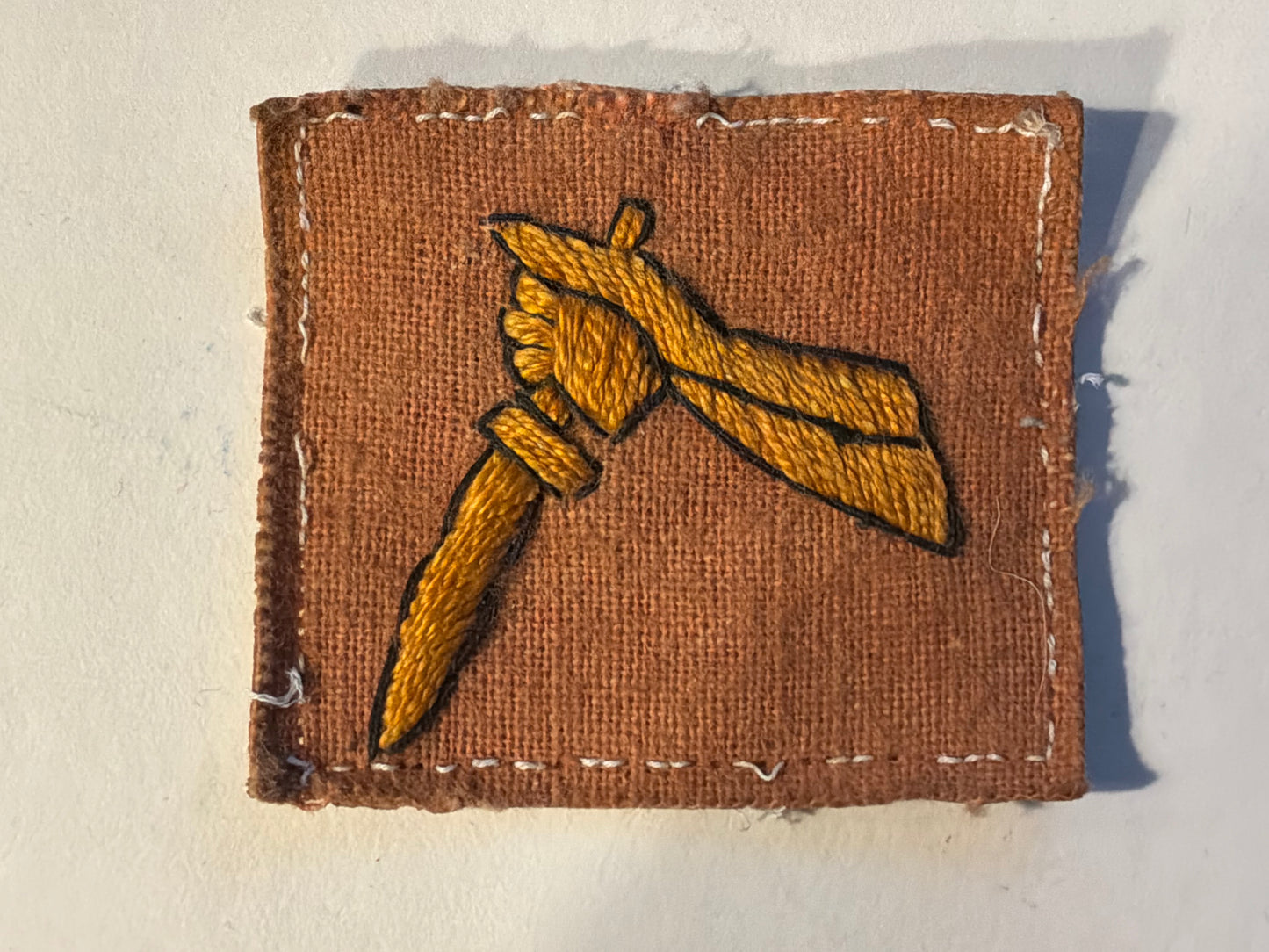 WW2 19th Indian Division cloth formation sign.