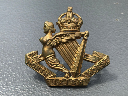 North Irish Horse (Yeomanry) WW1 OR's cap badge