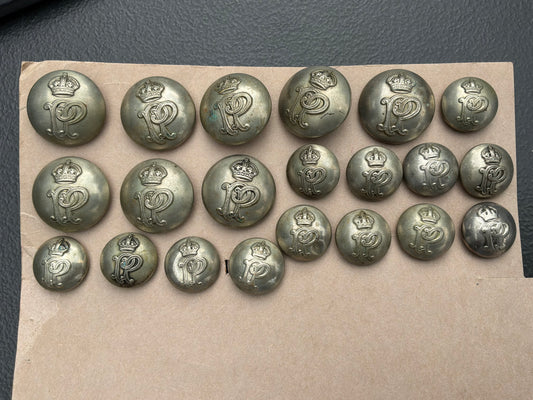 K/C Palestine Police tunic button set (21 buttons in total)