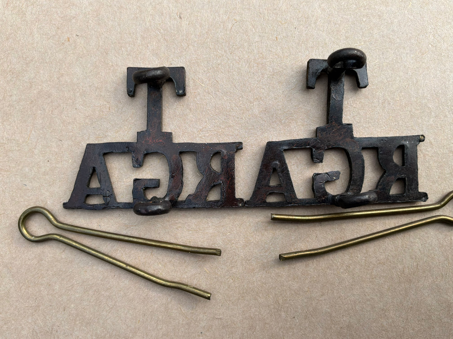 T/RGA (Territorial Royal Garrison Artillery) O.S.D collars.