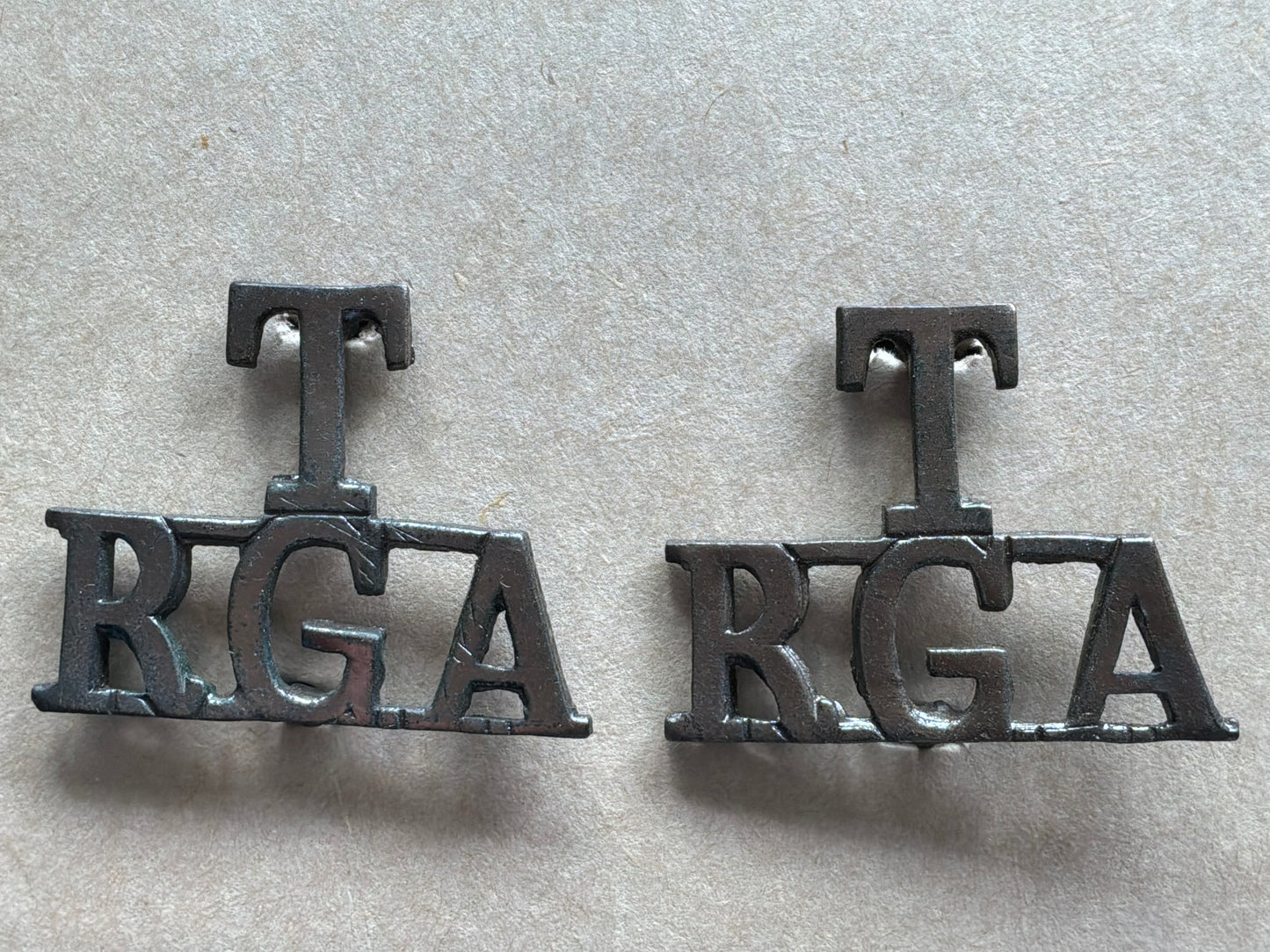 T/RGA (Territorial Royal Garrison Artillery) O.S.D collars.