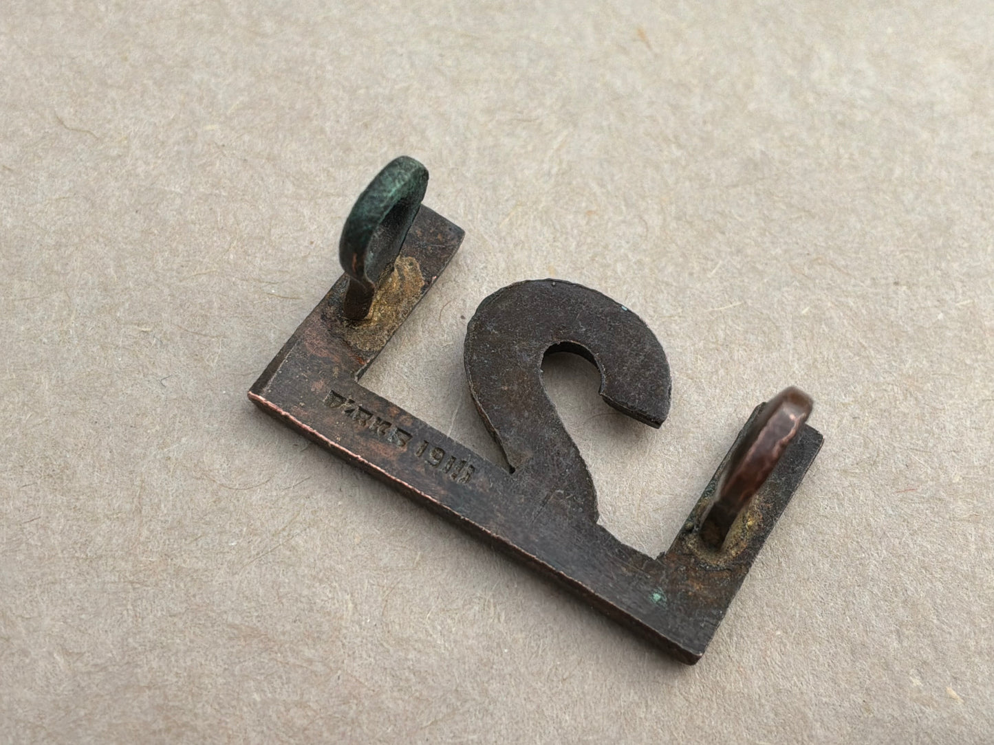 121st Battalion (Western Irish) Shoulder number made by BIRKS 1915