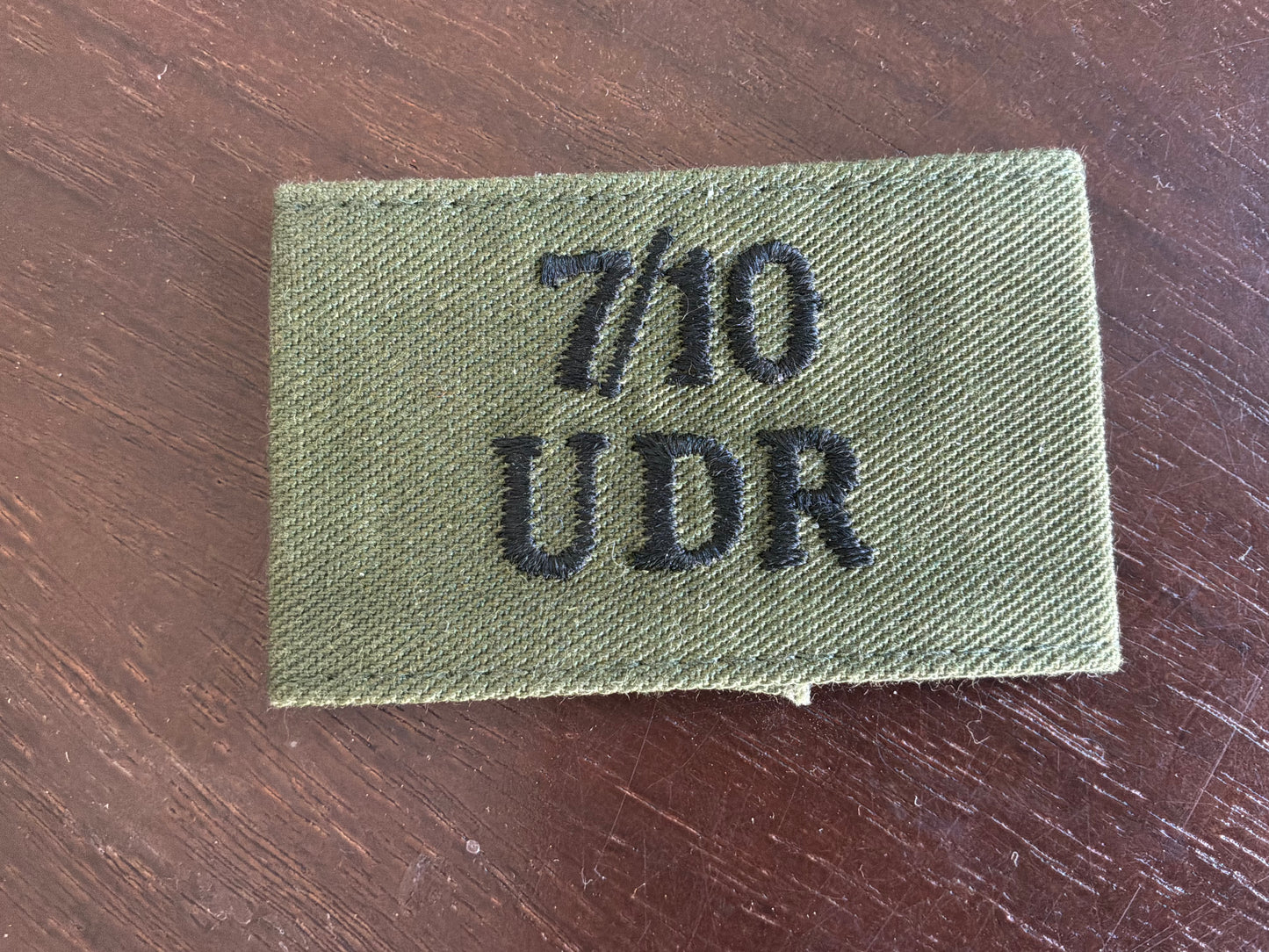 7/10 UDR shoulder slide. Circa 1984-92