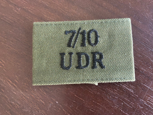 7/10 UDR shoulder slide. Circa 1984-92