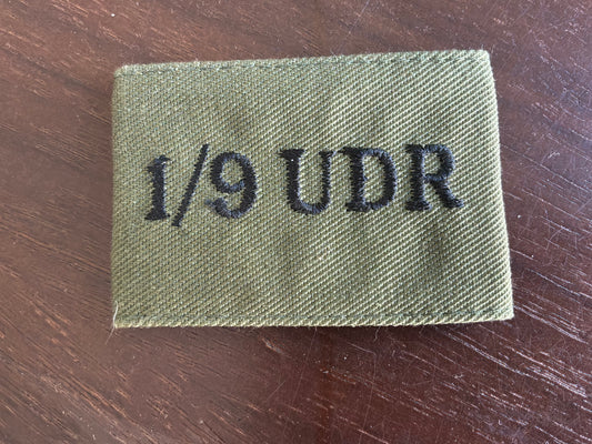 1/9 UDR cloth shoulder slide.Circa 1984-1992