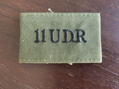 11 UDR cloth shoulder slide (11th Craigavon).