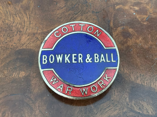 WW1 Bowker & Ball War Worker Mufti badge.