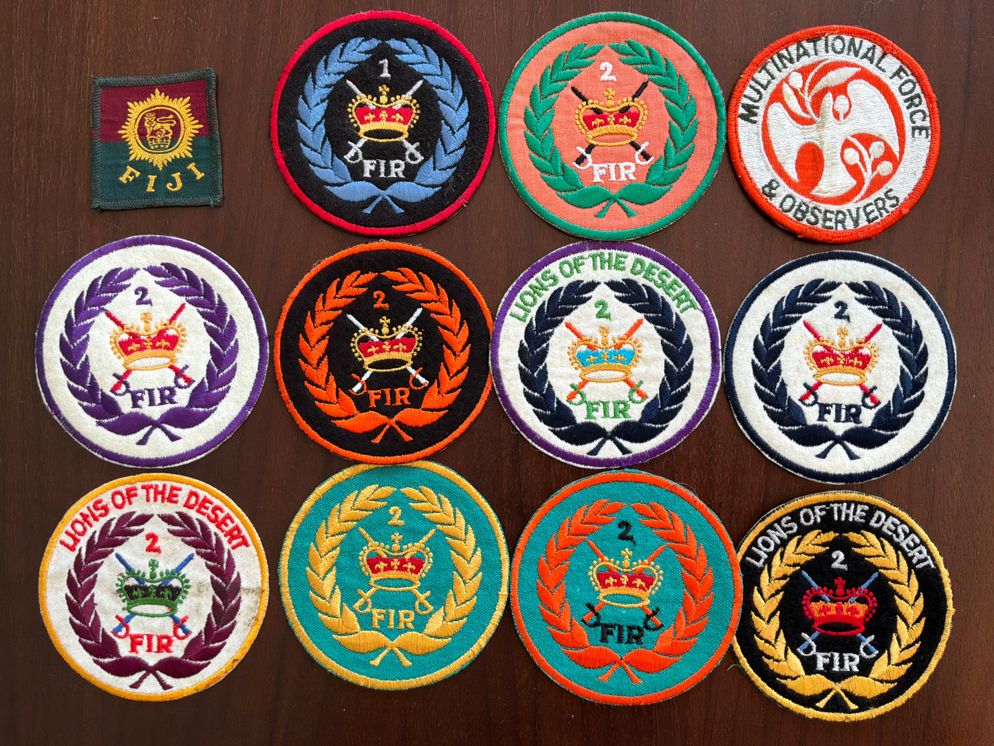 Fiji Infantry Regiment (FIR) Peace Keeping (UNIFIL) Patch Collection