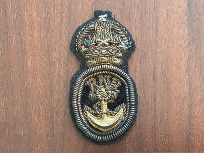 WW1 Royal Navy Reserve (RNR) Bullion Petty officers cap badge