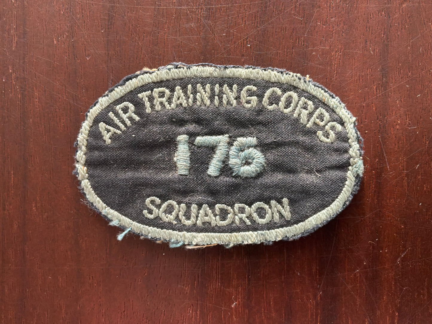 Rare cloth 176 Squadron ATC badge From the Hove (Brighton & Hove) Squadron, based on the East Sussex coast.
