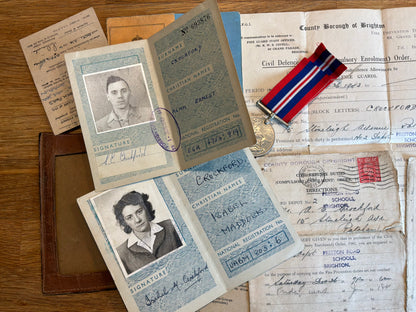 WW2 Brighton Home Defence/Wartime archive to Alan Crockford