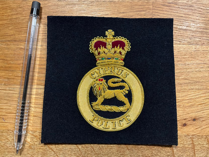Pre 1960 independence Q/C Cyprus Police bullion blazer badge
