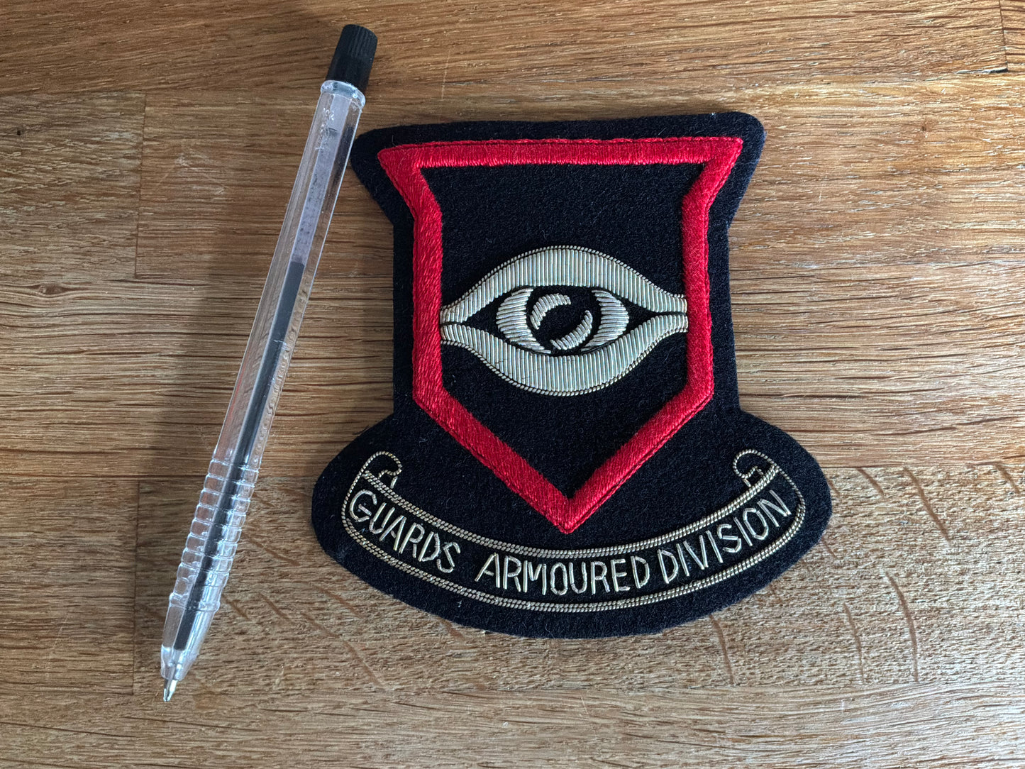 Guards Armoured Division bullion blazer badge
