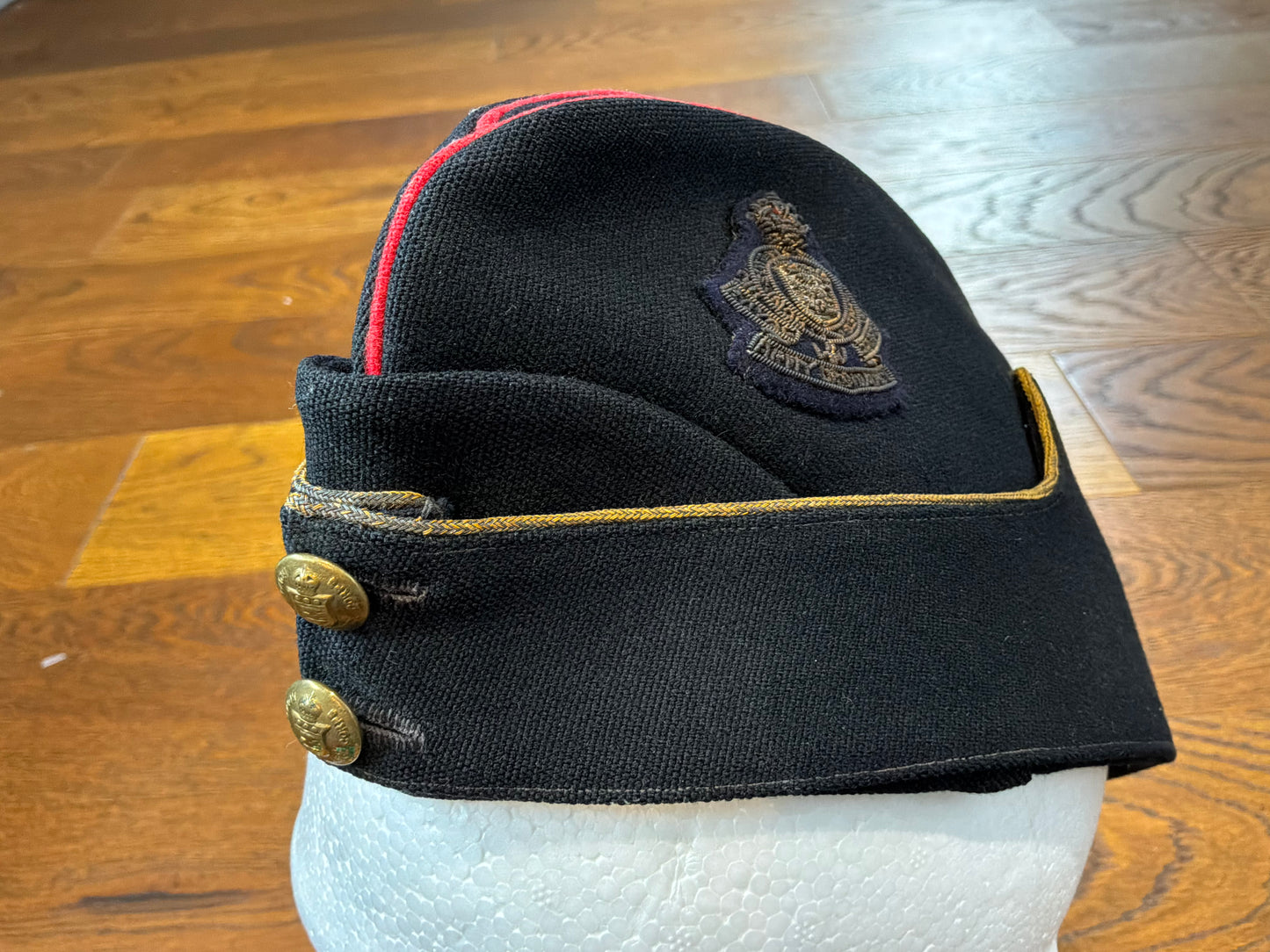 WW2 Indian theatre made Officers R.A.O.C Field Service cap.