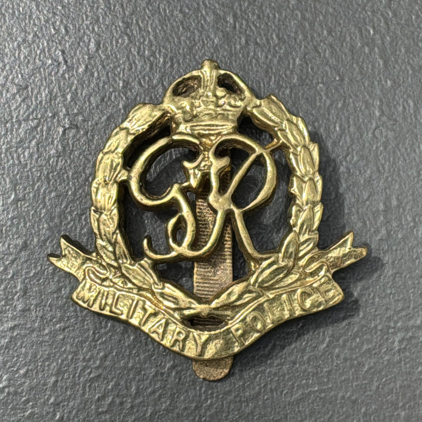 WW2 Indian/ African theatre made Royal Military Police cap badge