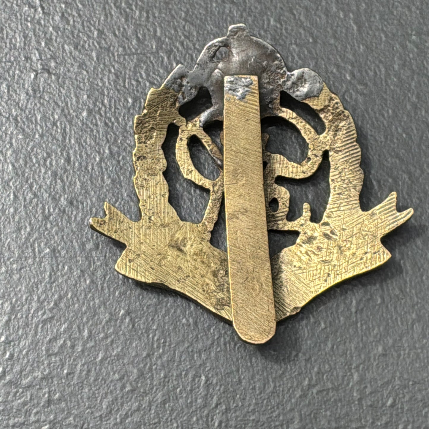 WW2 Indian/ African theatre made Royal Military Police cap badge