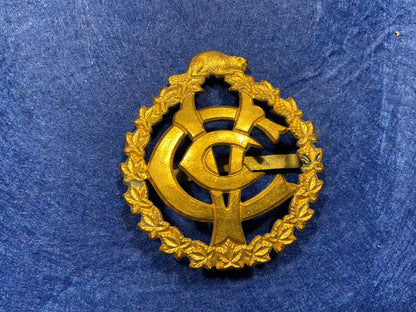 WW1 CEF Canadian Army Veterinary Corps cap badge by Scully.