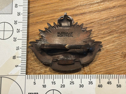 WW1 31st Battalion British Columbia Horse O.S.D cap badge by Scully.