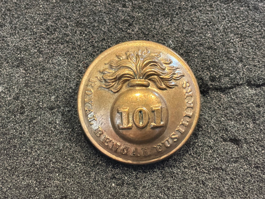 101st Regiment of Foot (Royal Bengal Fusiliers) officers button.