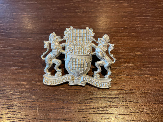Westminster Dragoons (2nd County of London Yeomanry) silvered cap badge