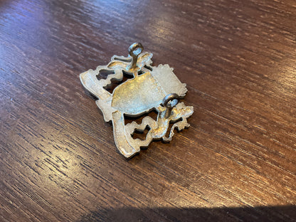 Westminster Dragoons (2nd County of London Yeomanry) silvered cap badge