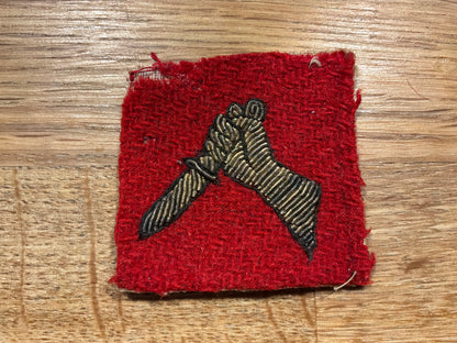 WW2 Indian Army 19th Division bullion formation sign.