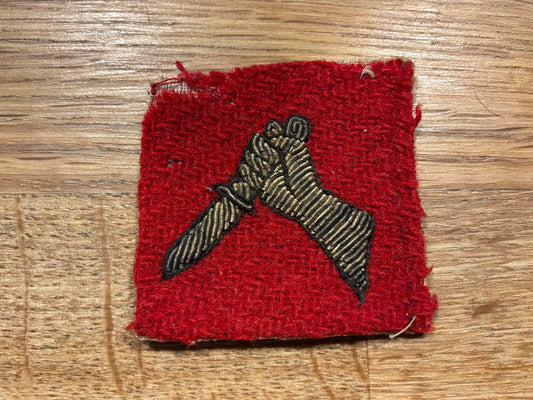WW2 Indian Army 19th Division bullion formation sign.