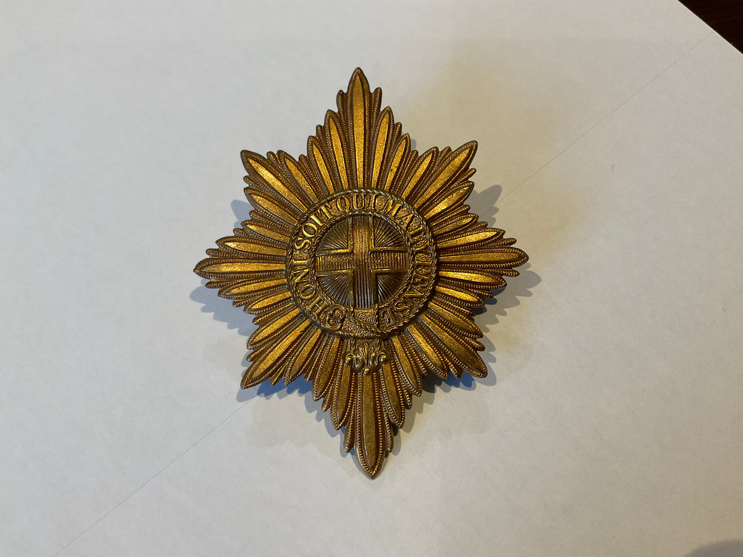 British Army Coldstream Guards ORs Puggaree badge.