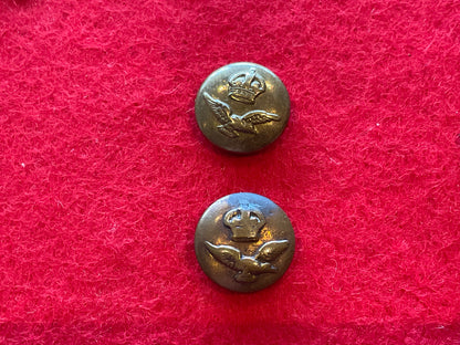 WW2 RAF Side cap/ peaked cap brass 15mm buttons