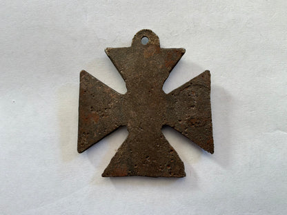 WW1 “Kultur” Cross: Allied Propaganda in medallion in shape of Iron cross.