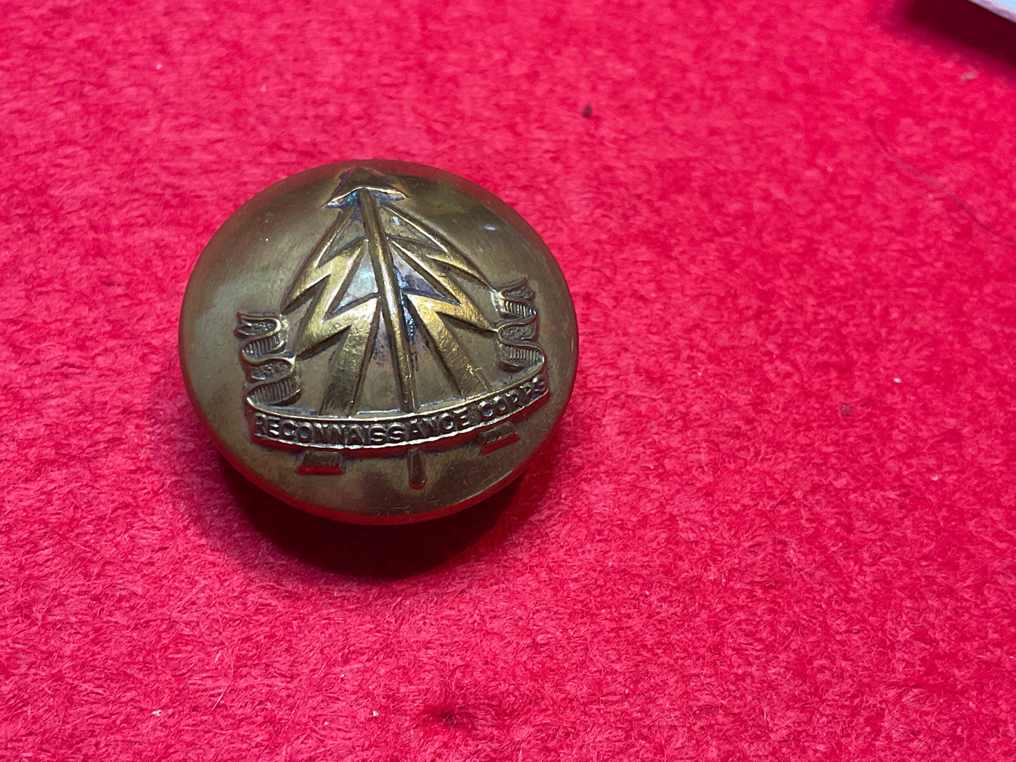 WW2 Reconnaissance Corps large 25mm button by Gaunt.