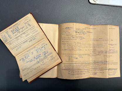 WW2 Army Pay book & Release book, Gunner 136th heavy A.A R.Artillery.