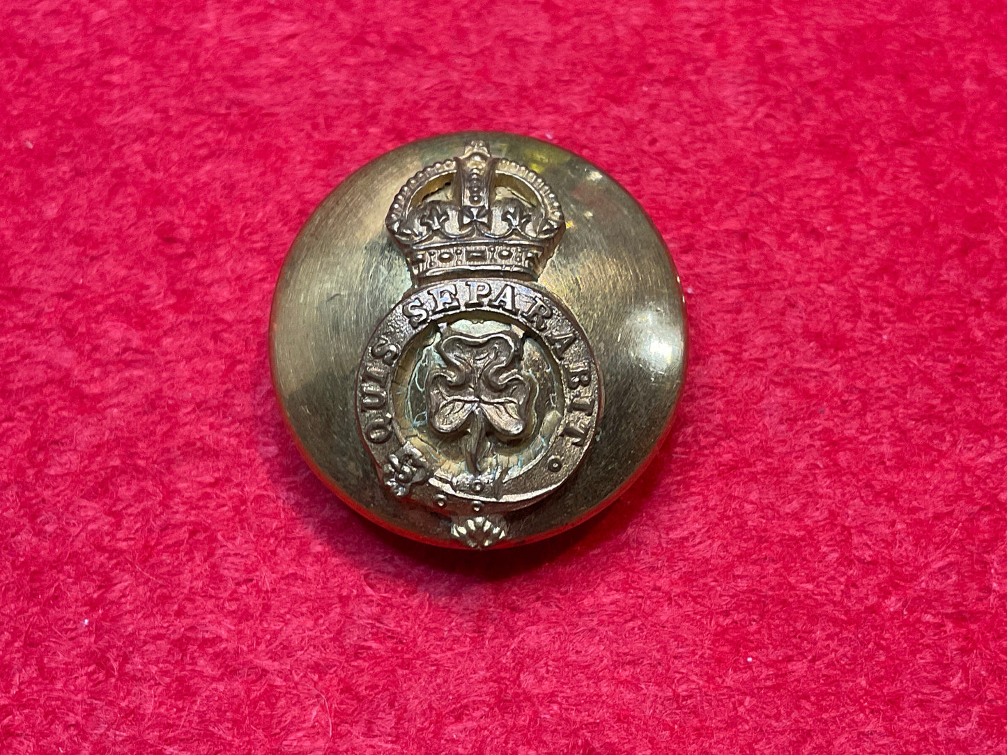 Post 1902 Lord Lieutenant of Ireland gilt button.