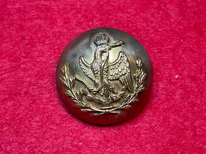Second Mexican Empire Imperial Household Gilt Button – French Made, c.1864–1867.