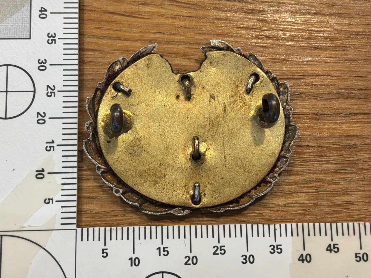 1st VB Leicestershire Regt officers collar Badge