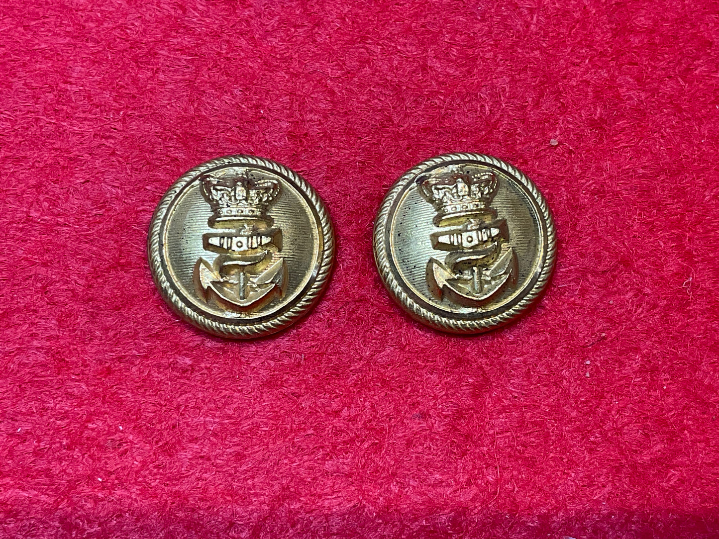 Victorian Royal Navy 15mm buttons by J.GIEVE & SON