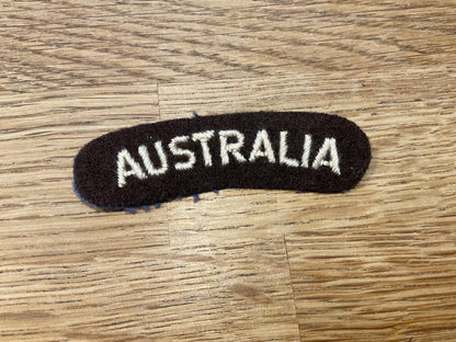 WW2 “AUSTRALIA” cloth shoulder title.