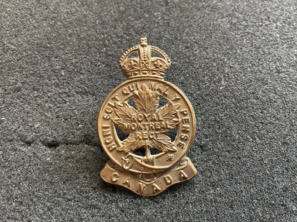 WW1 C.E.F 14th Batt, Royal Montreal Regt cap badge circa 1914