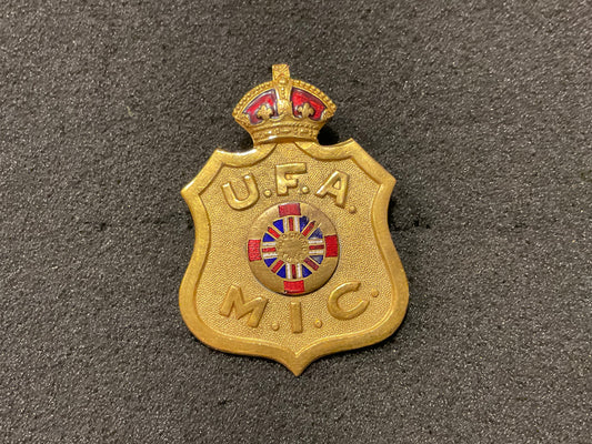 WW1 Canadian United Farmers of Alberta cap badge by Jackson Bros