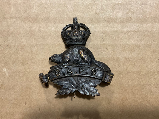WW1 C.A.P.C (Canadian Army Pay Corps) cap badge.