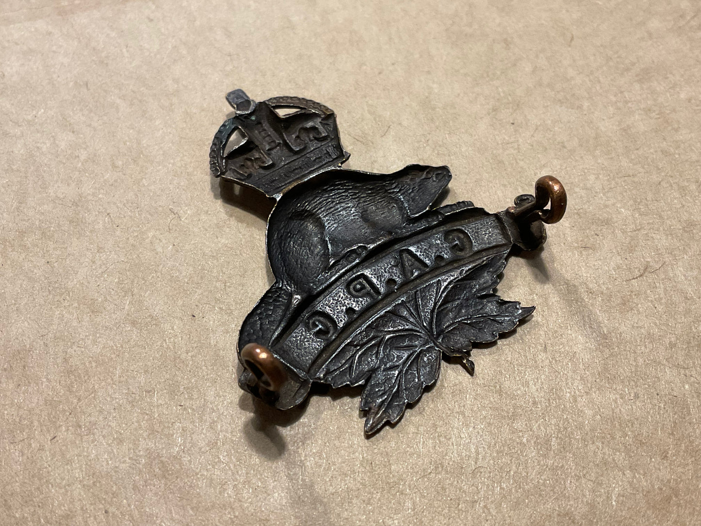 WW1 C.A.P.C (Canadian Army Pay Corps) cap badge.