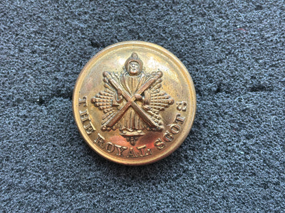 The Royal Scots Regiment of Foot 1860-1881 officers button.