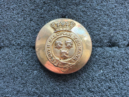Pre 1872 South Salopian Yeomanry Cavalry officers button.