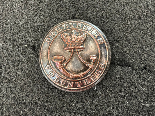 QVC The Derbyshire Rifle Volunteers Officers button