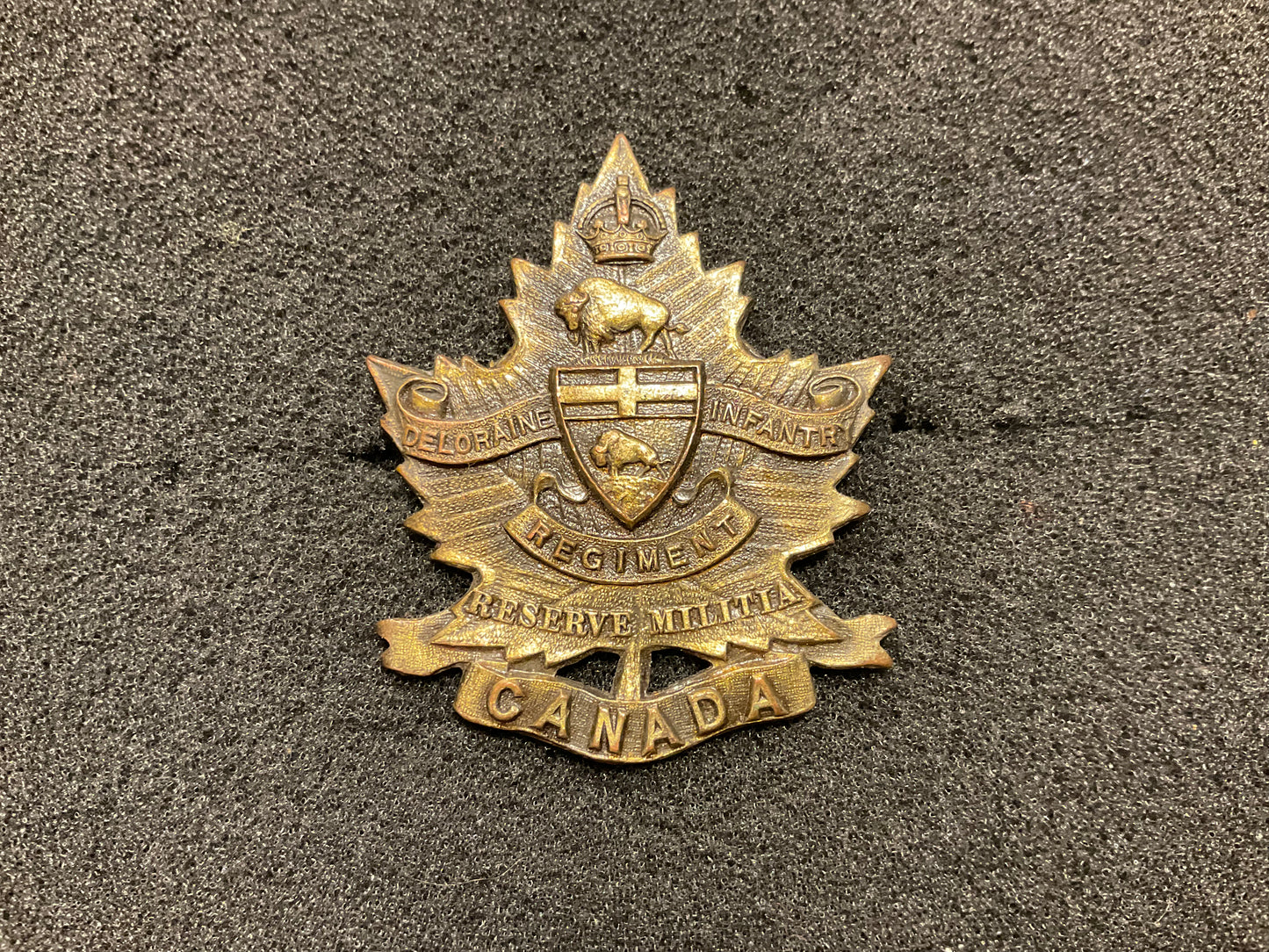 WW1 C.E.F Deloraine Reserve Infantry cap badge (very rare)