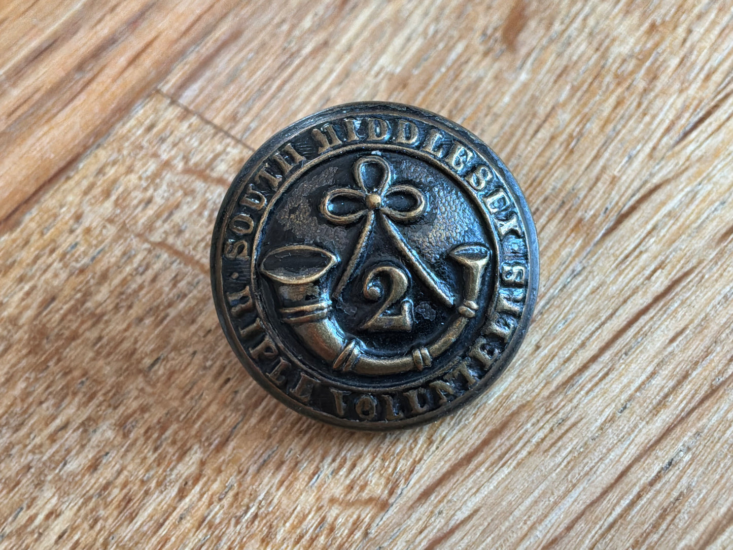 2nd South Middlesex Rifle Volunteers Officer’s Button by J. Ascher of London